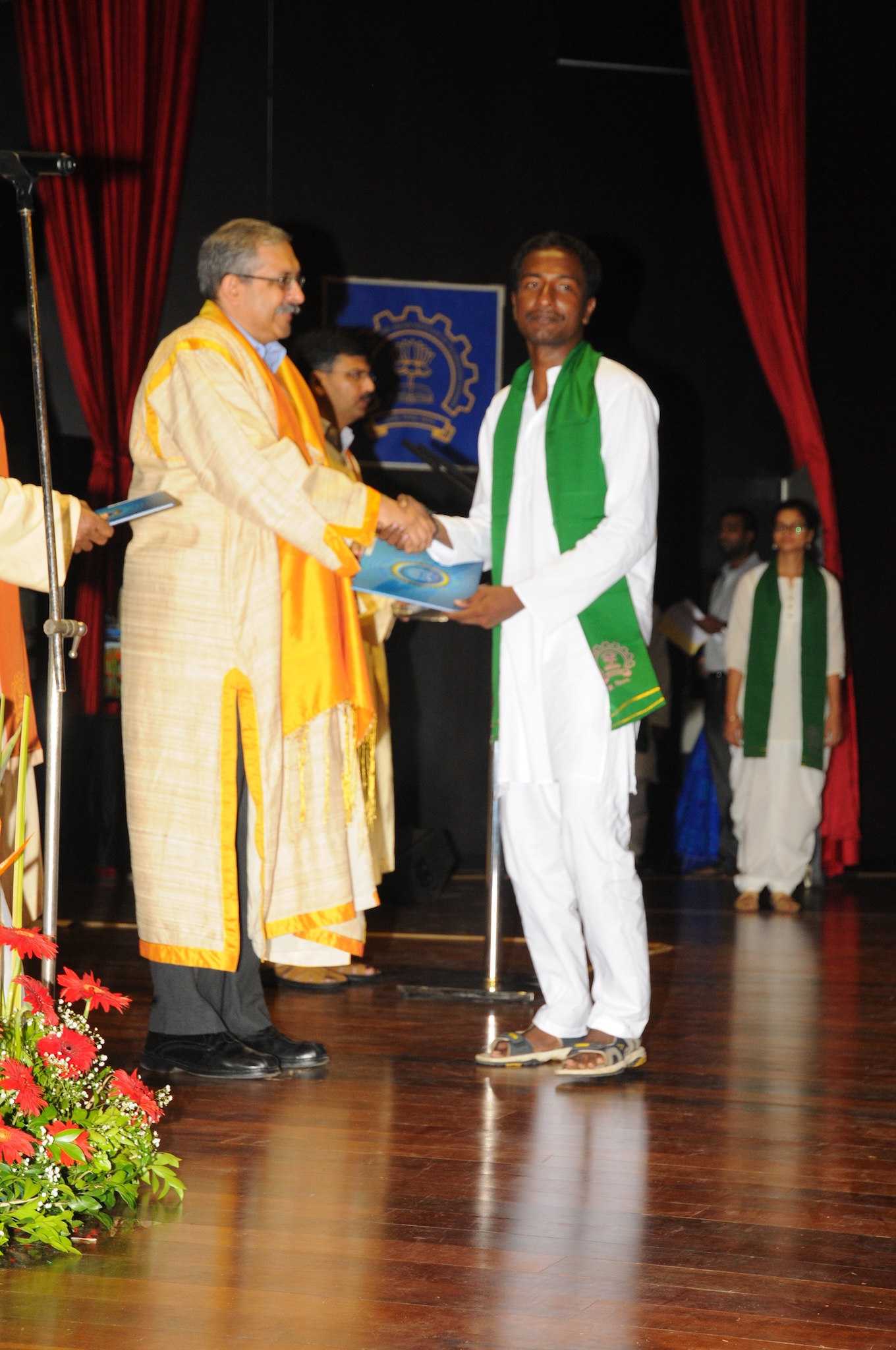 Jayaprakash Sundararaj receiving his M.Tech degree from IIT Bombay.